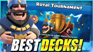 TOP 5 CLASH ROYALE *BEST DECKS* FOR ROYAL TOURNAMENT!! [2021] 🏆 Best Deck for Global Tournament