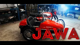 Реставрация мотоцикла Jawa 634 с коляской Velorex /  Restoration of a Jawa 634 with Velorex sidecar