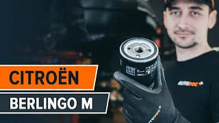 How to change oil filter and engine oil on CITROËN BERLINGO M [TUTORIAL AUTODOC]