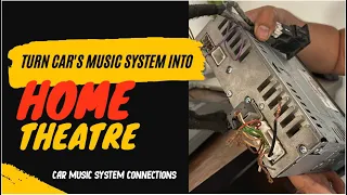 Car Music system connection,How to use car music system in home,Car stereo wiring,Install Car Stereo