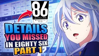 86 Eighty Six - Reviewing Details You Missed From the Anime Part 1