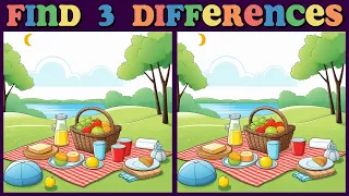 Spot the 3 differences 🧩 Use your mind to distinguish the hidden differences 🤔94