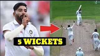 Mohammad siraj bowling against west indies in 2nd test |Siraj 5 wickets |Super spell from md siraj