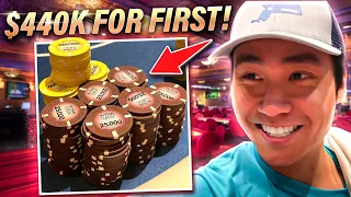 I Bet 1 MILLION CHIPS with QUADS?! DEEP RUN at the Wynn! | Rampage Poker Vlog