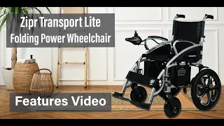 Zipr Transport Lite Portable Folding Power Wheelchair Features