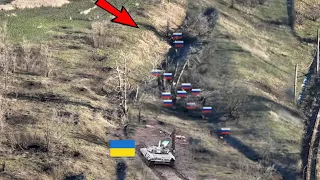 Kampf um Bachmut. Ukrainischer Panzer greift russische Stellung im Graben an