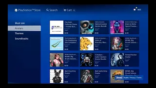 Going Through Avatars In Playstation Store (ps4)