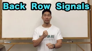 Back Row Setter Hand Signals PART 2/2 - Volleyball Tutorial