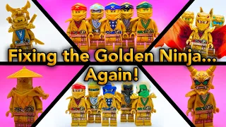 More Ways to FIX the LEGO Ninjago Golden Ninja! (Using New Crystalized Parts)