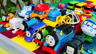 A Box Full Of Toy Cars! Robocar Poli, Lightning McQueen, Tayo, Thomas and Friends, Paw Patrol