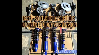 1997 - 2001 Honda Prelude Complete Front Suspension [UCA-LCA, Struts, Spindle, Axle, Tierod, Links]