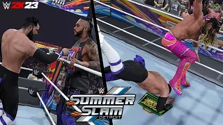 Seth Rollins vs Finn Balor SummerSlam 2023 Highlights | WWE 2K23 SIMULATION