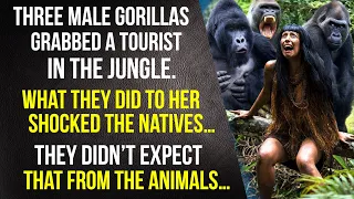 Gorilla grabbed a tourist in the African jungle. What the animal did with her amazed the natives…