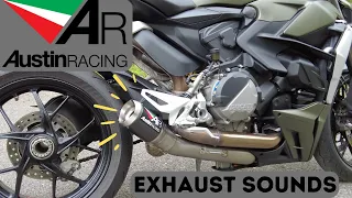 Ducati StreetFighter V2 AUSTIN RACING EXHAUST SOUND | Start-UP | REVS | FLY-BY'S | 4k |