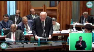 Hon. Viliame Gavoka's oral question to Hon. Jone Usamate