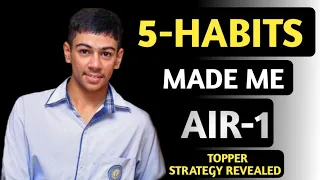 🔥5 - HABITS OF AIR-1 ANURAG SANGWAN। Topper Strategy Revealed। HABITS।#nda #upsc #PW #ssb