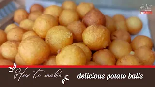 Potato Balloon Balls Recipe | Delicious Potato Balls Recipe | Cook N Bake Corner