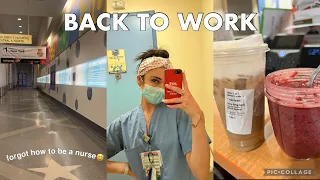 FIRST 3 SHIFTS BACK | trying to get back into work mode..