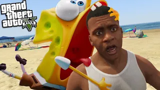 FRANKLIN meets SPONGEBOB but ITS HORRIBLE (GTA 5 Mods)