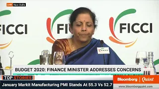 Finance Minister Nirmala Sitharaman At FICCI's National Executive Committee Meet