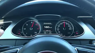 2013 Audi A4 B8 2.0 tdi 177 hp acceleration 0-210 km/h