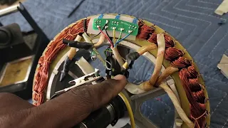 5000w hub motor cable repair