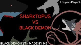 Sharktopus vs The Black Demon (Sticknodes Animation)