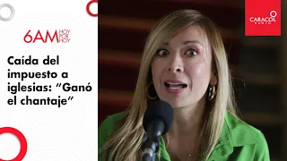 Katherine Miranda sobre caída del impuesto a iglesias: “Ganó el chantaje” | Caracol Radio