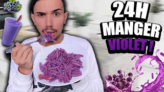 I ONLY ATE PURPLE FOOD FOR 24 HOURS ?!! JustJonathan