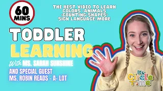 Learn to Talk | Miss Sarah Sunshine | Numbers | Alphabet | Shapes