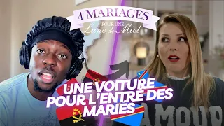 ILS ENTRENT AVEC UNE VOITURE DANS LA SALE AU MARIAGE | 4 Mariages Pour Une Lune De Miel #reaction