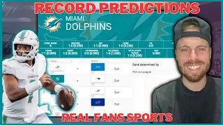 MIAMI DOLPHINS | NFL RECORD PREDICTION 2023-2024 | GAME BY GAME || REAL FANS SPORTS