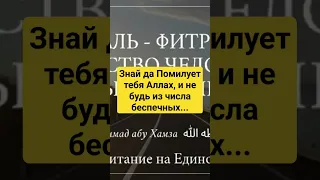 Знай да Помилует тебя Аллах, и не будь из числа беспечных.../ Мухаммад абу Хамза حفظه الله ورعاه.