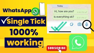 100% Working Trick for Whatsapp Single Tick Only NO Double Tick Whatsapp Settings
