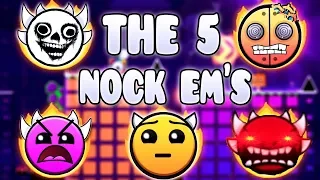 "THE 5 NOCK EMS" !!! - GEOMETRY DASH BETTER AND RANDOM LEVELS