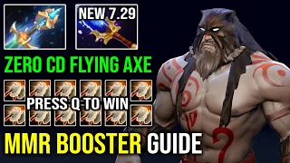 How to Boost Your MMR by Press Q | Unlimited Flying Axe with Zero CD 1st Item Aghs Beastmaster DotA