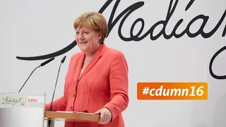 #cdumn16: Rede von Angela Merkel bei der MediaNight 2016