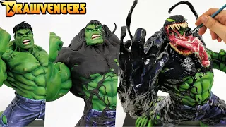 Sculpting Venom Hulk | How to VENOMIZED HULK | Drawvengers #2 | Venom Let There Be Carnage