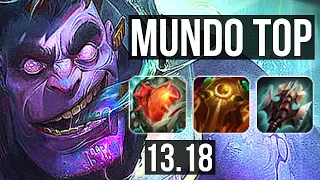 DR. MUNDO vs DARIUS (TOP) | 6/0/6, Dominating | EUW Master | 13.18