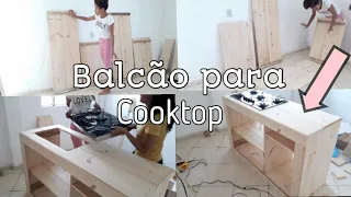 BALCÃO PARA COOKTOP / faça você mesmo/começo a transformação 😍