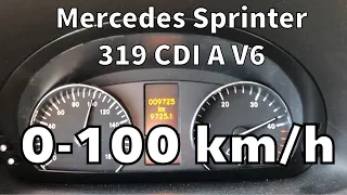 Mercedes-Benz Sprinter 319 CDI A V6 190hp - 7G-Tronic - 2018 - acceleration 0-100kmh in 11secs