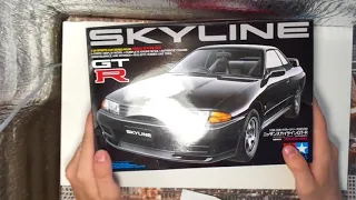 #1 обзор масштабной модели.NISSAN SKYLINE R32 GTR от Tamiya