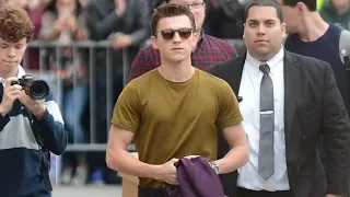 Tom Holland And His Spider-Man: Far From Home Co-Stars Visit Jimmy Kimmel Live