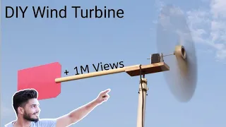 How to make WIND TURBINE at home || make wind turbine generator using cooler pump ||MR.DHARONIYA