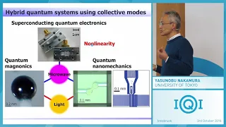Yasunobu Nakamura: Hybrid quantum systems based on collective excitations in solid