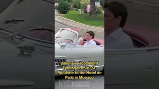 Toto Wolff Driving His 300 SL Roadster to the Hotel de Paris In Monaco