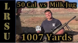 Desert Tech HTI 50 Cal vs Milk Jug 1000 Yards - 750 gr AMAX