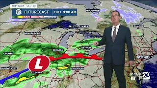 Rain and storms expected Thursday