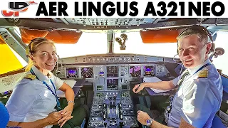 Aer Lingus A321NEO Married Pilots cockpit flight to New York