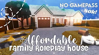 Affordable No Gamepass Large Family Roleplay Autumn House I 40k I Bloxburg Build I Tutorial and Tour